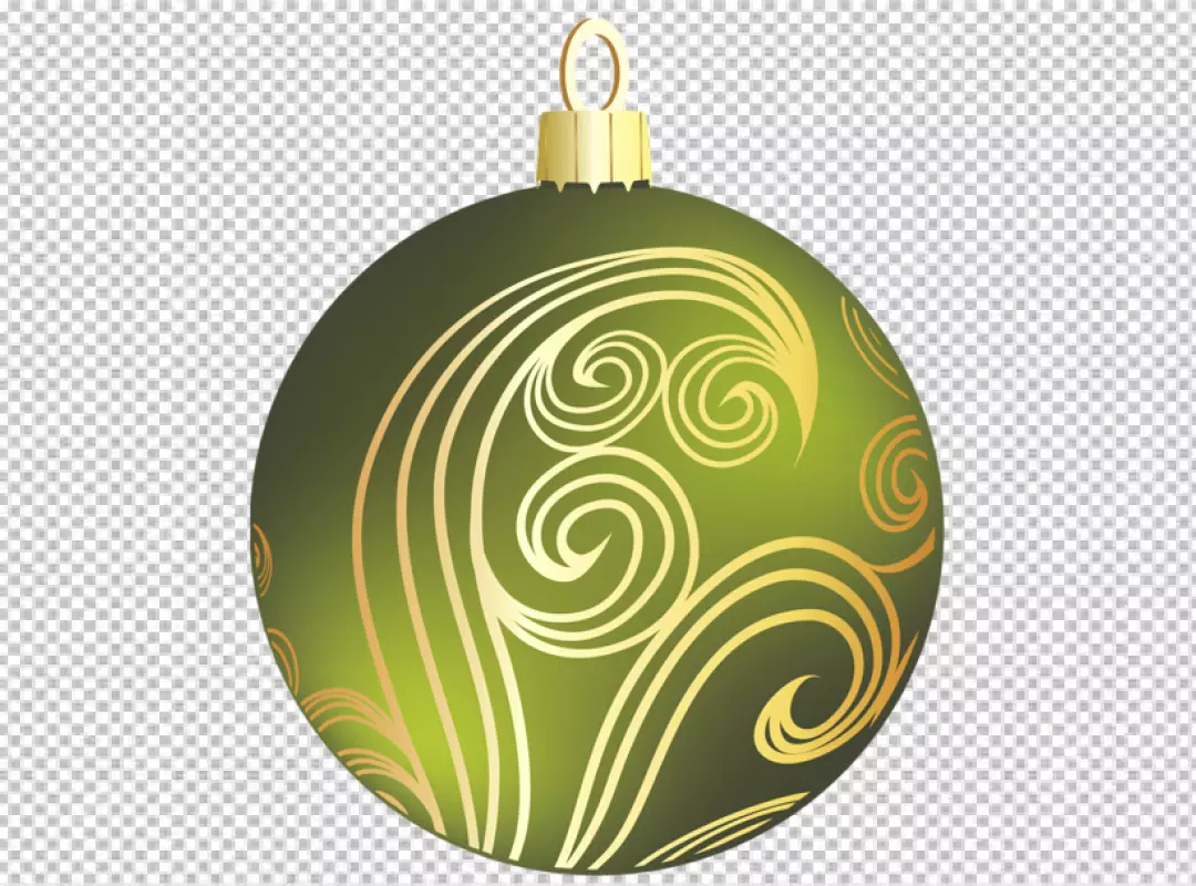 Free Premium PNG A set of christmas ornaments with a black and PNG BG