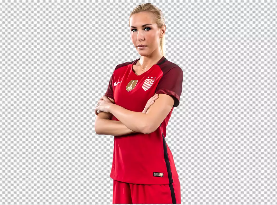 Free Premium PNG USA Women Football Player Allie Long