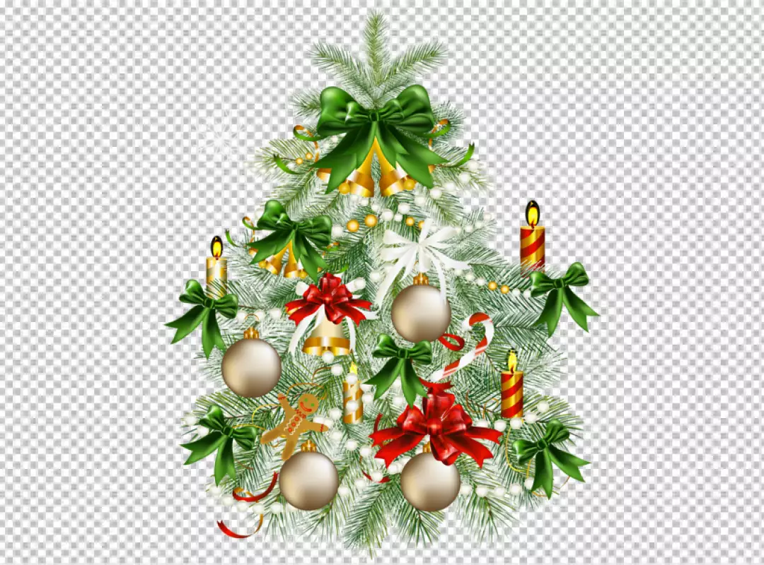 Free Premium PNG Set of christmas tree on transparent