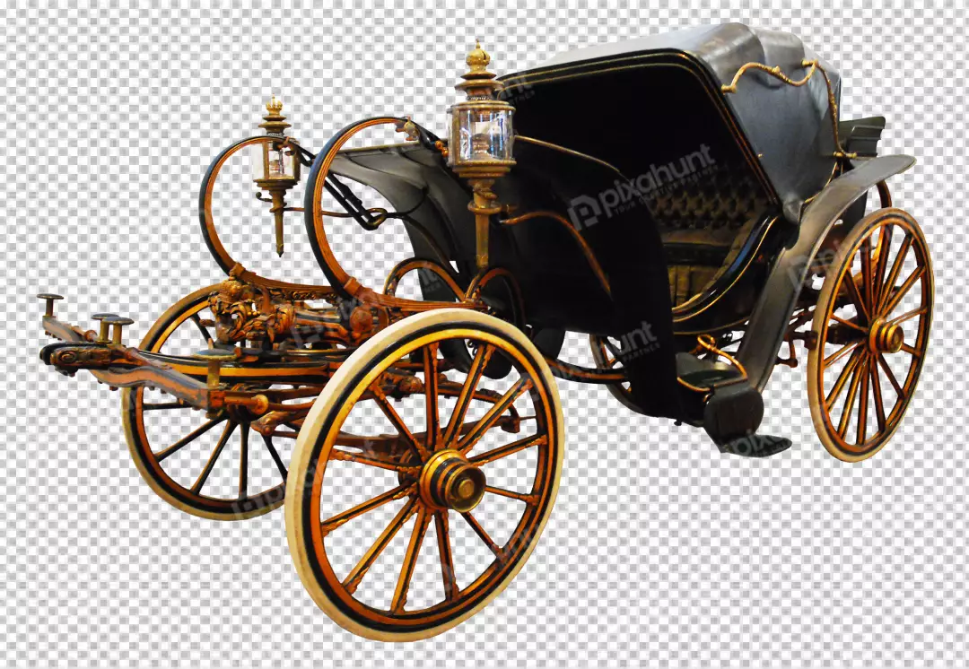 Free Premium PNG Horse drawn carriage