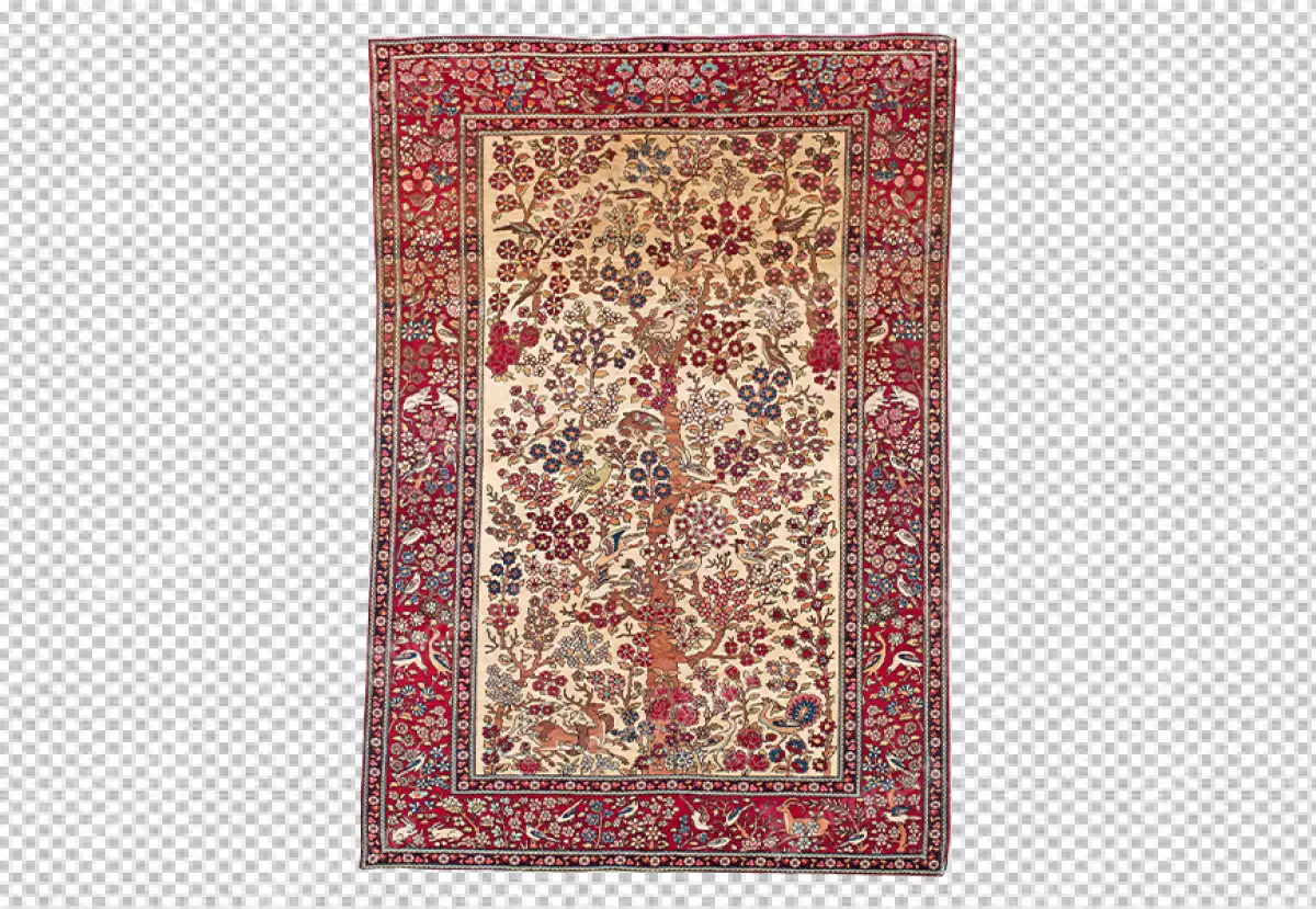 Free Premium PNG Precious persian carpet on png background