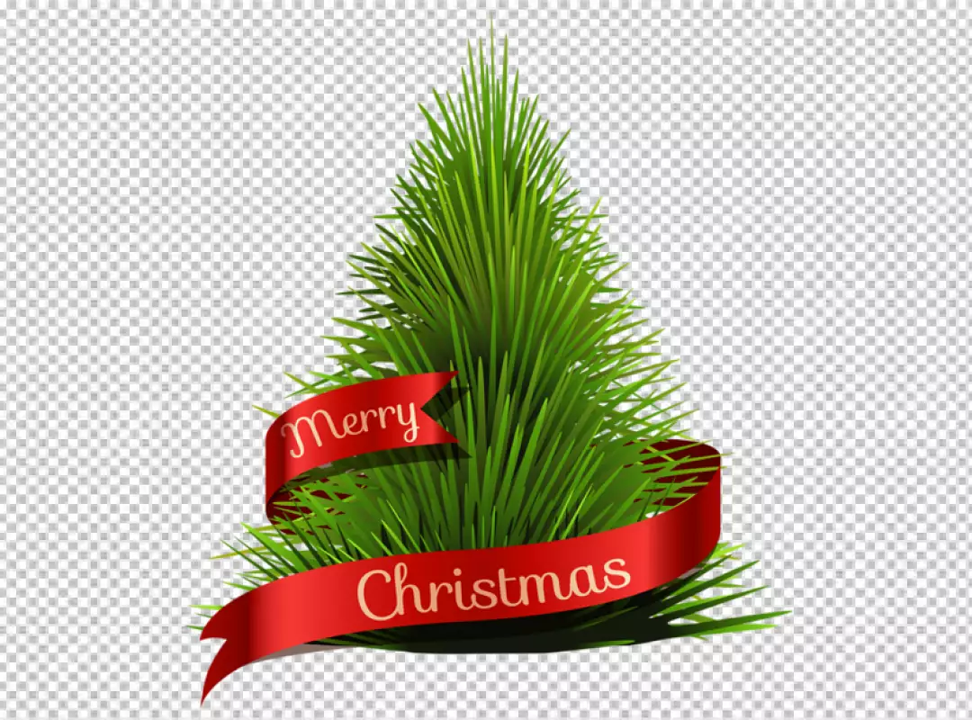 Free Premium PNG Christmas tree with balls and snow PNG