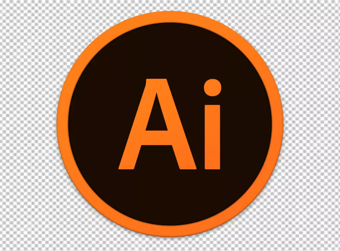 Free Premium PNG Ai logo, area text symbol, Adobe Ai, text, trademark, orange png