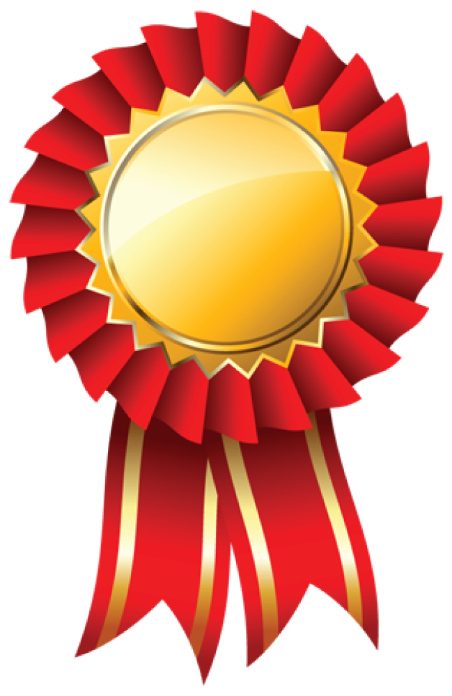 Free Premium PNG PNG Red and gold award ribbon