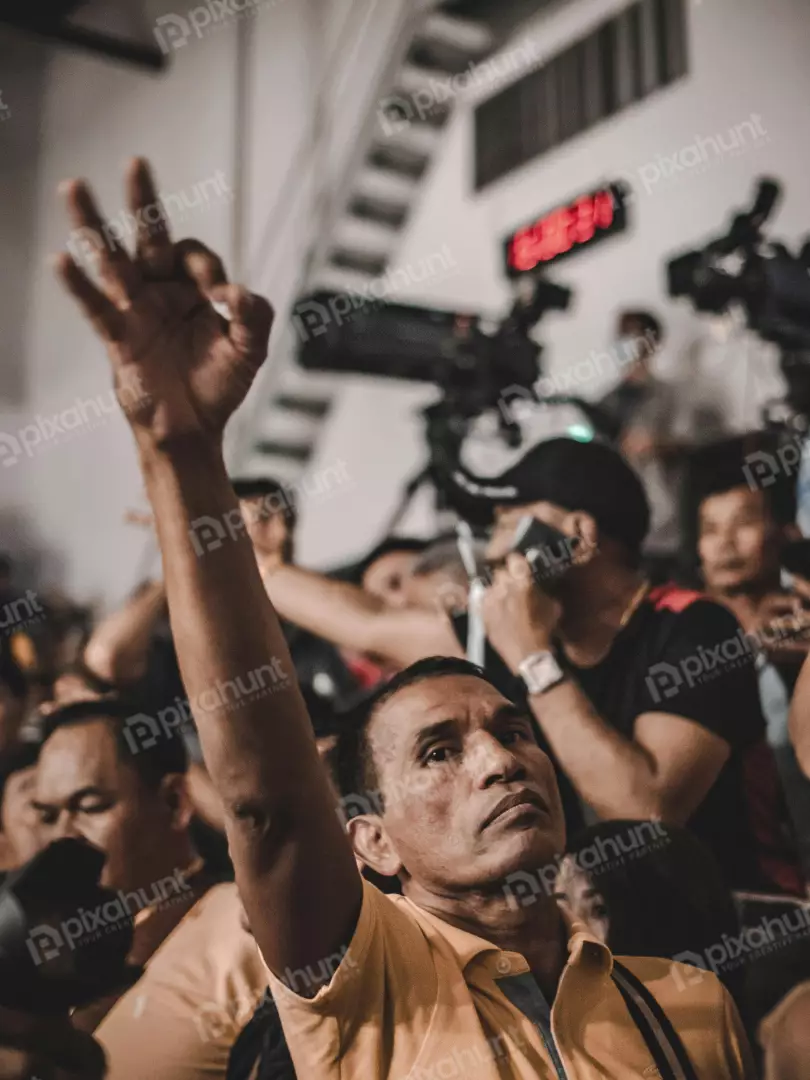 Free Premium Stock Photos A Man Doing Okay Gesture