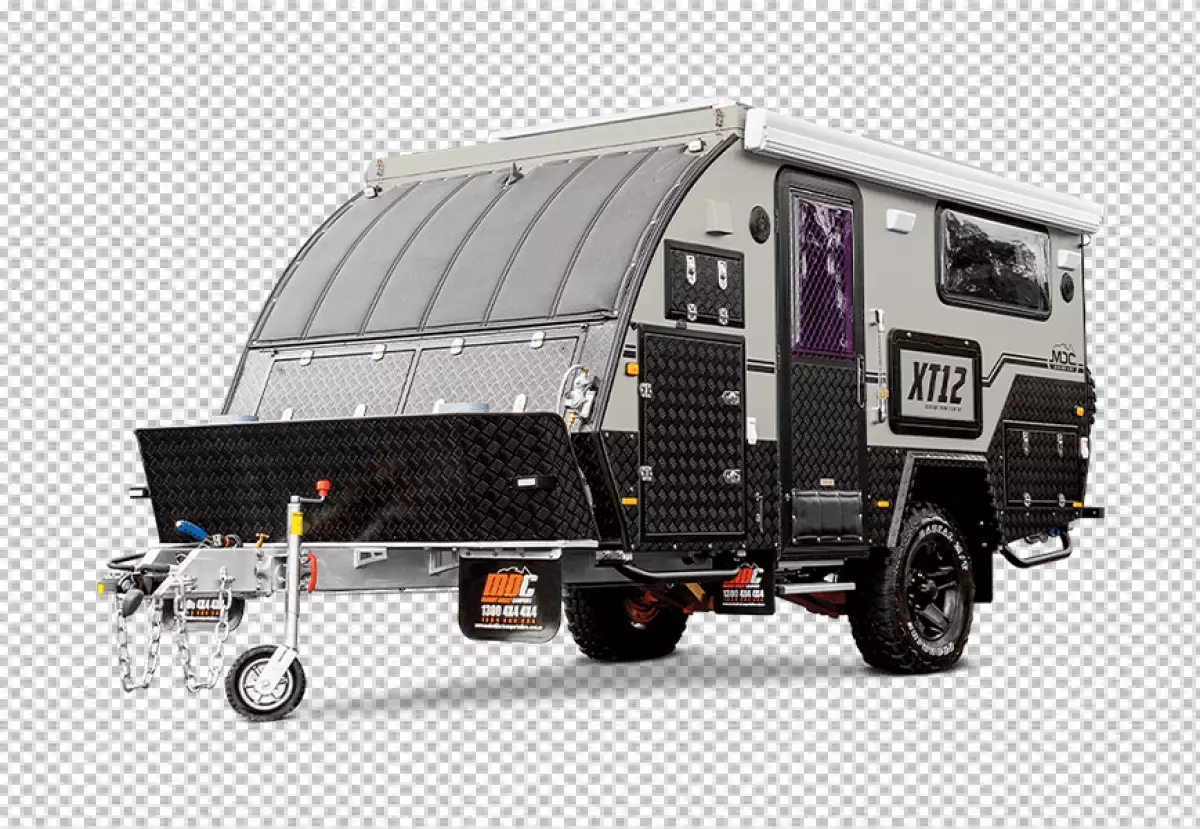 Free Premium PNG Displaying a 3D orginal miniature RV Recreational Vehicle