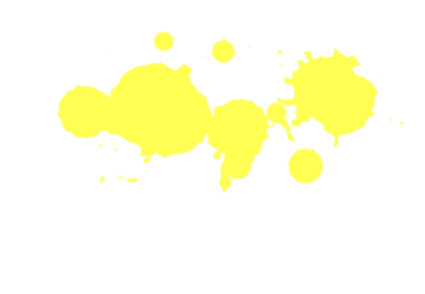 Free Premium PNG Splash | spot of yellow color paint PNG