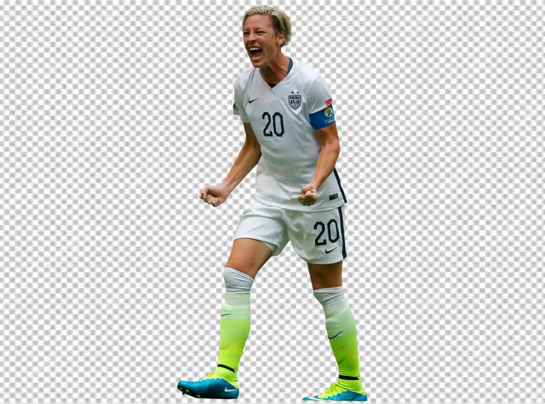 Free Premium PNG USA Women Football Player Abby Wambach feeling so happy