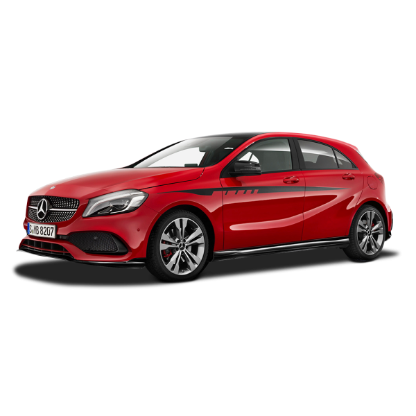 Free Premium PNG Red Mercedes Benz A250 AMG Car