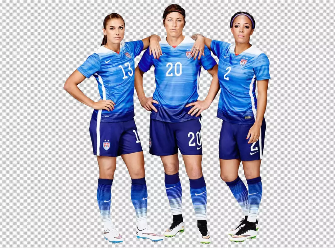 Free Premium PNG USA Women Football Player Abby Wambach, Alex Morgan, Sydney Leroux