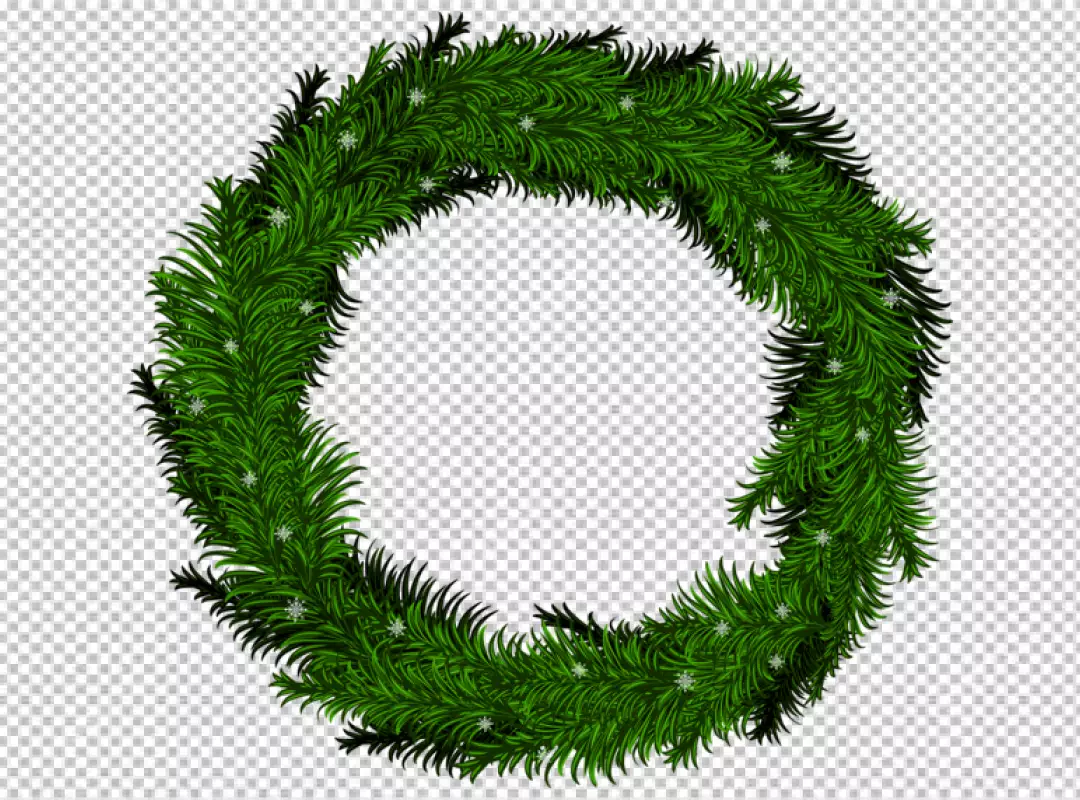 Free Premium PNG A wreath with a red bow and a christmas wreath on it