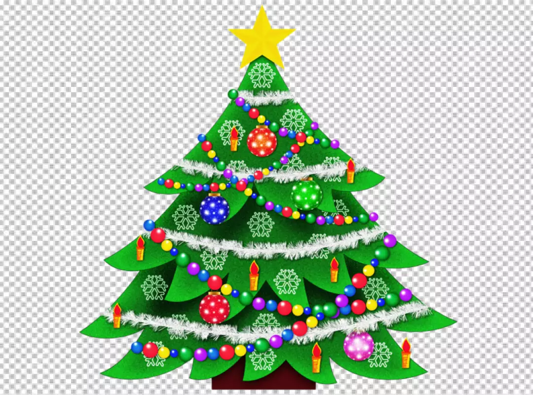 Free Premium PNG Realistic christmas tree