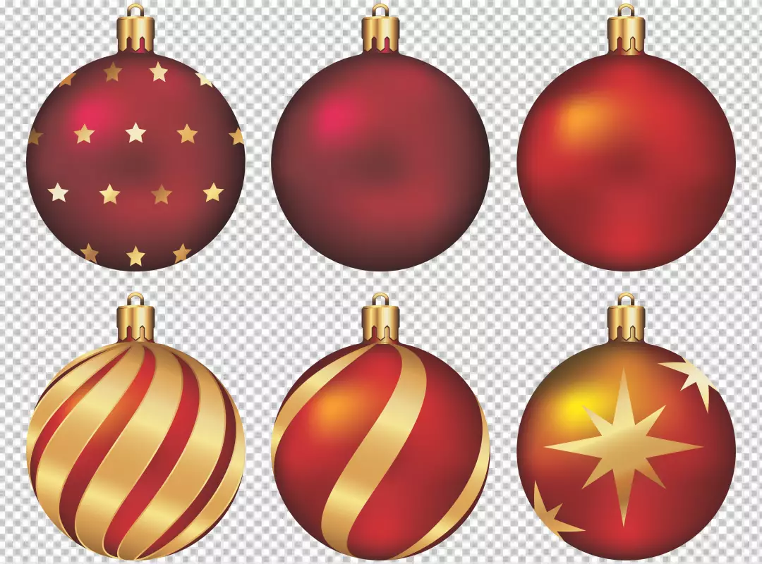 Free Premium PNG Colorful Christmas ball png background