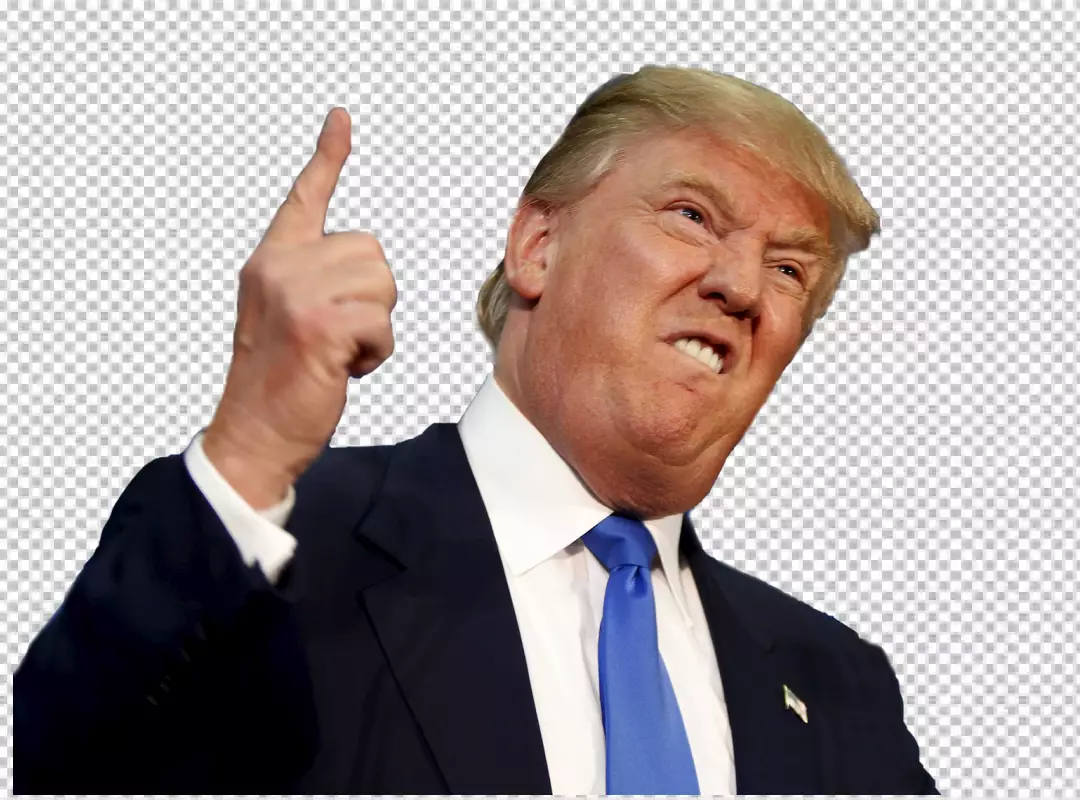 Free Premium PNG U.S. President trump funny face