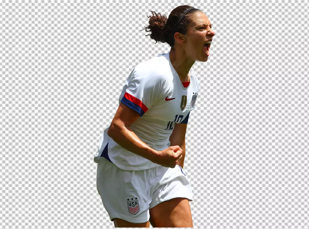 Free Premium PNG USA Women Football Player Carli Lloyd so so so happy