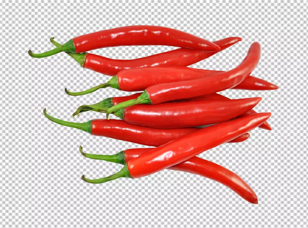 Free Premium PNG Chilis isolated in paste transparent  background