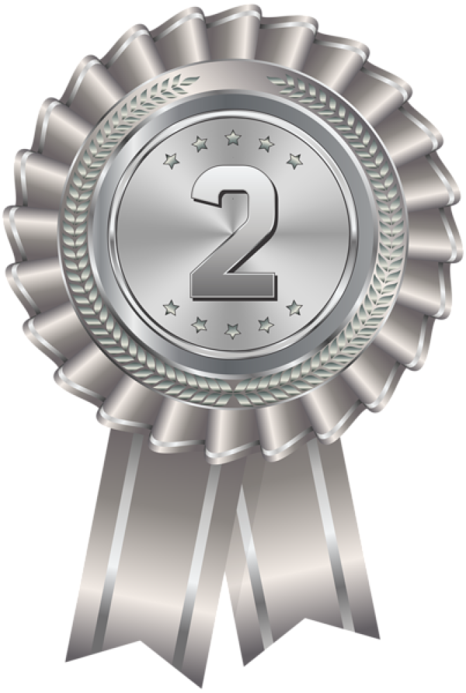 Free Premium PNG Silver award Winner badge transparent background