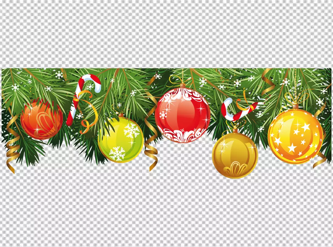 Free Premium PNG Festive holiday garland decoration