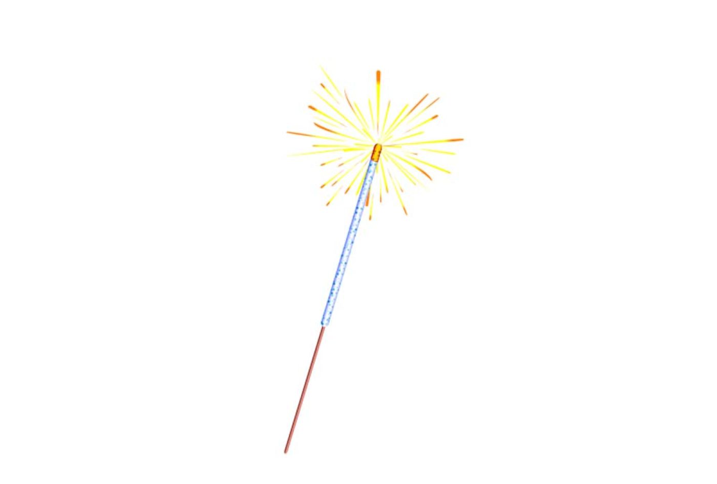 Free Premium PNG Sparklers festive Ramadan, christmas and Diwali sparkler decoration lighting element magic light effect