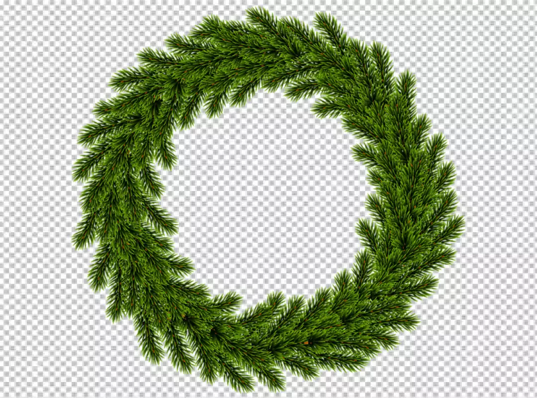 Free Premium PNG Beautifully crafted Christmas wreath with red bows and green pine needles PNG