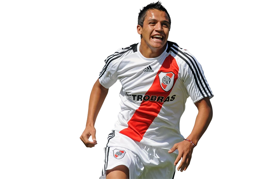 Free Premium PNG Alexis Sanchez (Alexis Alejandro Sánchez) win the football match so he is happy