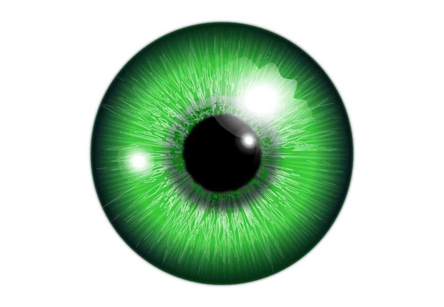 Free Premium PNG Green human eye isolated PNG