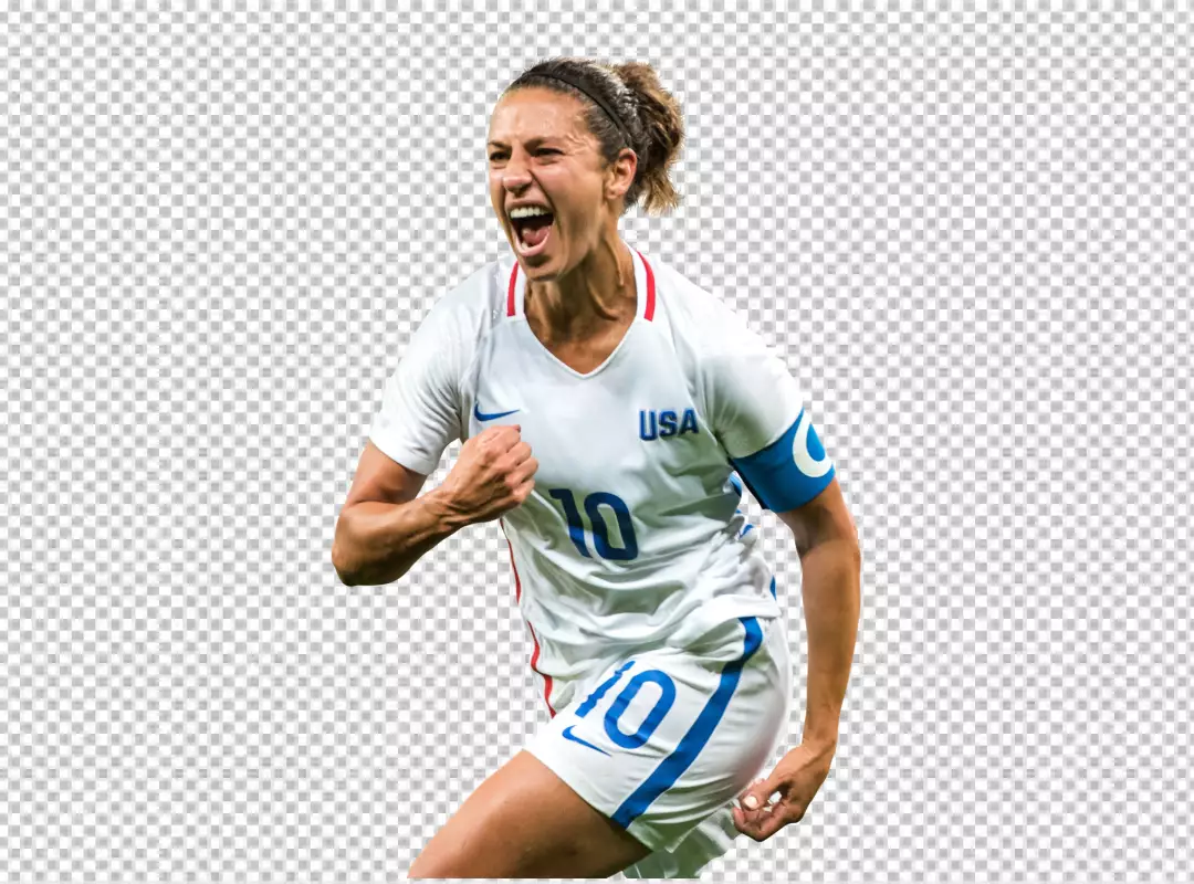 Free Premium PNG USA Women Football Player Carli Lloyd lukes happy