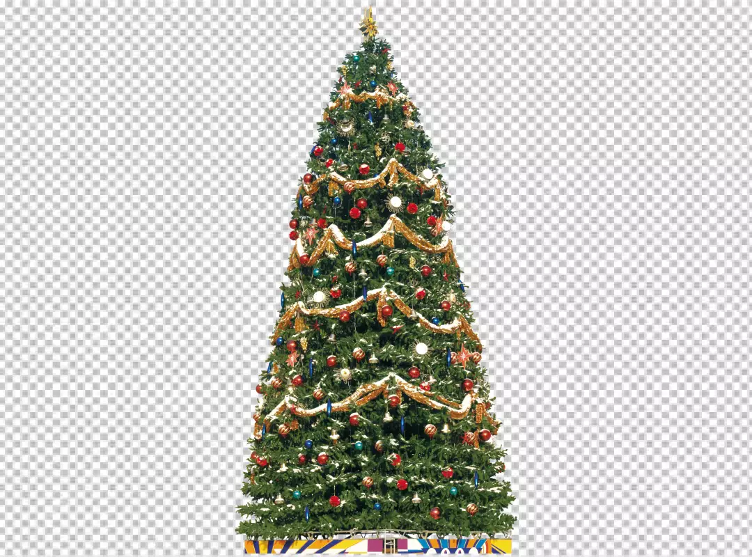 Free Premium PNG Gradient christmas trees collection