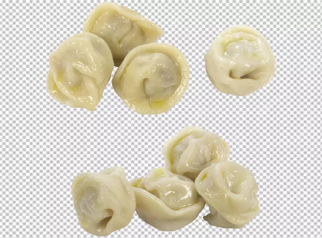 Free Premium PNG Delicious meat dumplings closeup