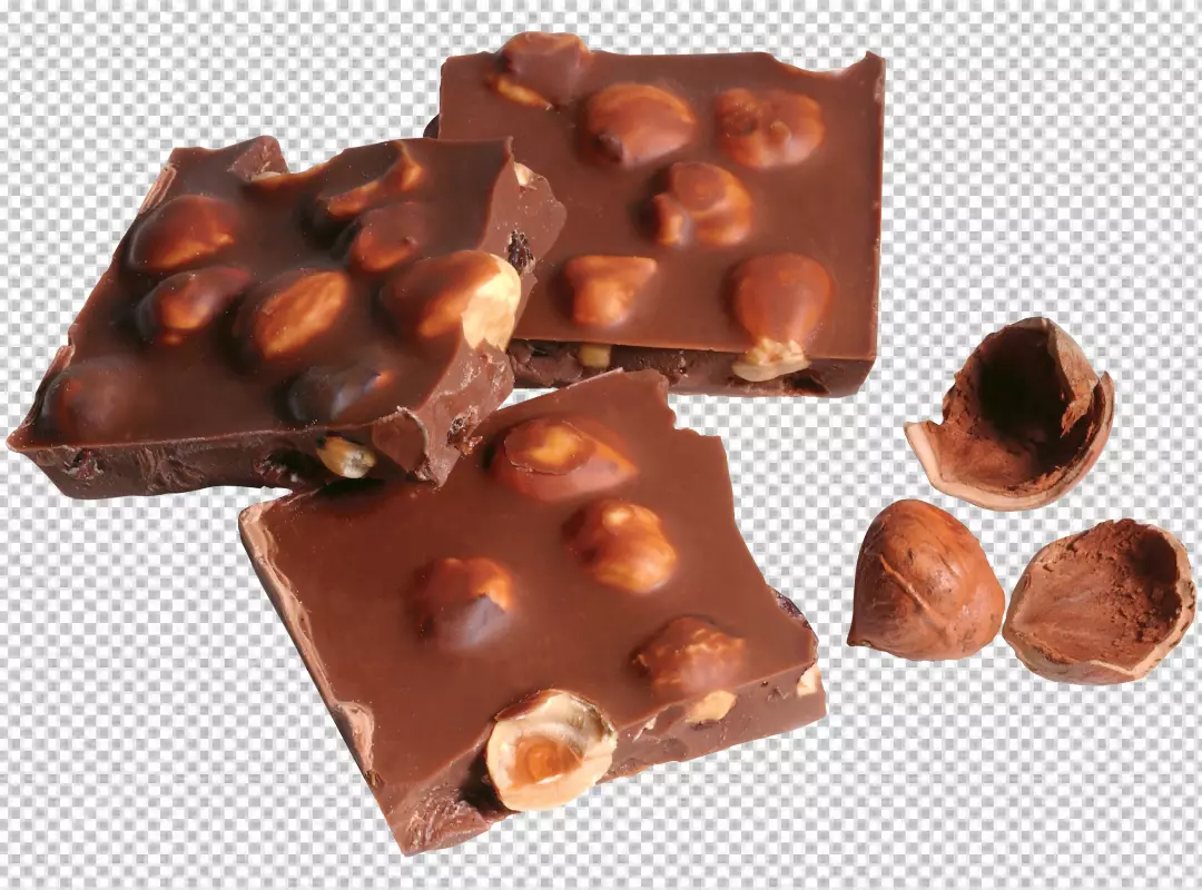 Free Premium PNG Chocolate with nuts 