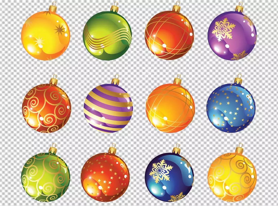 Free Premium PNG A shiny red Christmas bauble with gold swirls and patterns isolated on png background