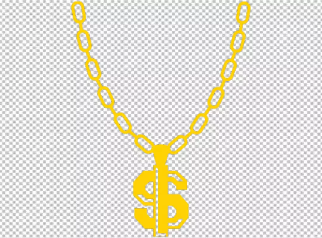 Free Premium PNG Thug Life Chain Dollar Sign