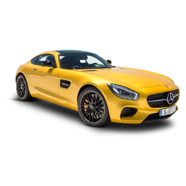 Free Premium PNG Yellow Mercedes AMG GT Solarbeam Car