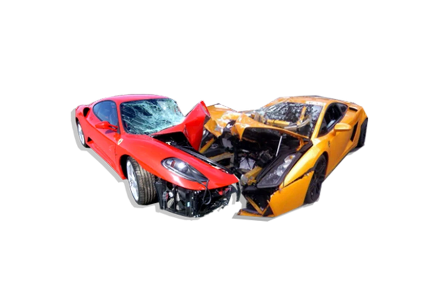 Free Premium PNG Two super car accident