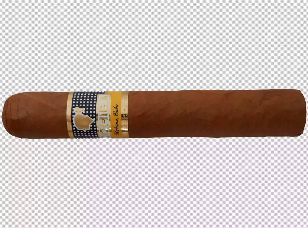 Free Premium PNG Cigar Resting Against a White Background on White or PNG Transparent Background