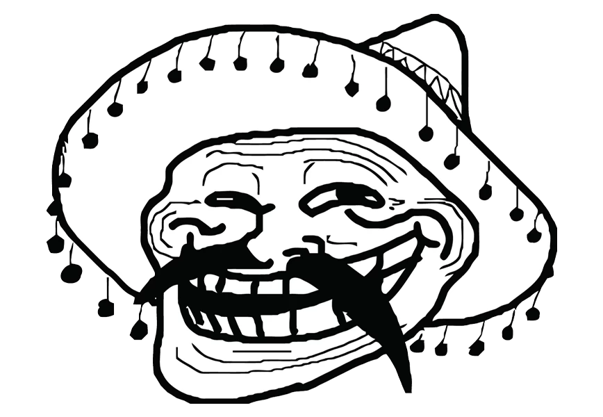 Free Premium PNG Internet troll Trollface Rage comic, others, game, white, face png