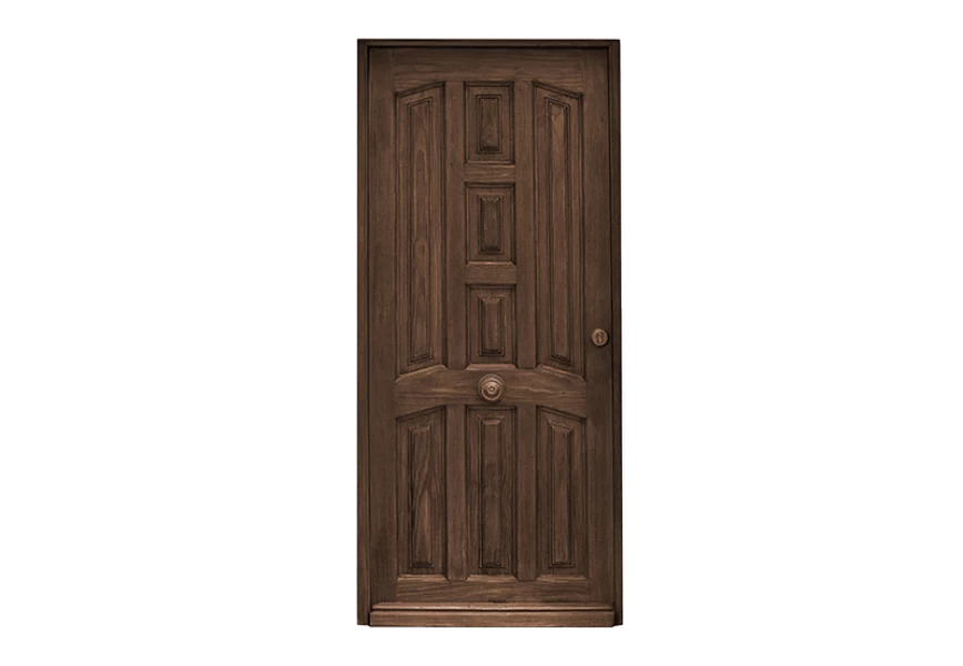 Free Premium PNG Brown wooden door