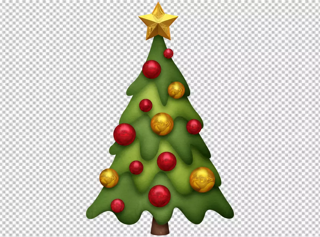 Free Premium PNG Gradient christmas trees collection transparent bg 