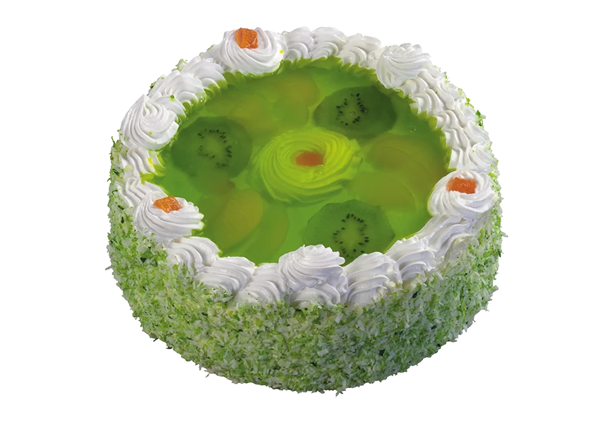 Free Premium PNG Delicious birthday cake with green  transparent background