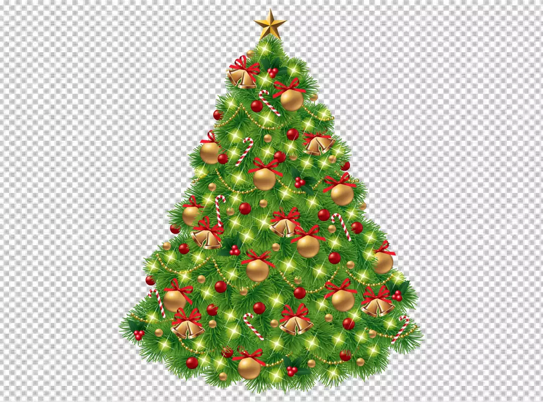 Free Premium PNG Christmas tree on transparent background