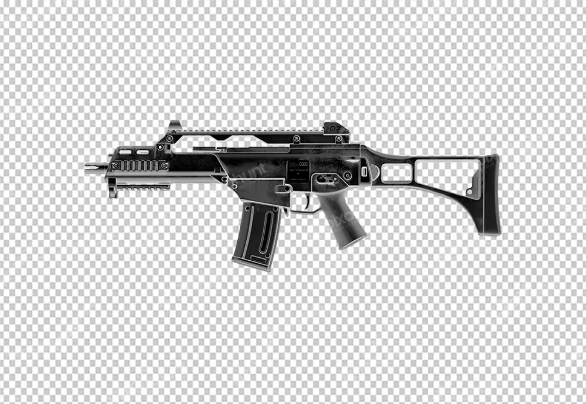 Free Premium PNG PUBG Weapon G36C Rifle Without Color