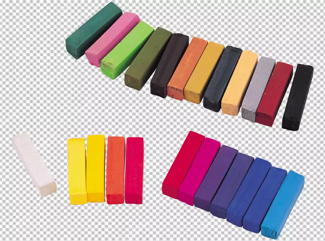 Free Premium PNG Rainbow color chalk transparent background 