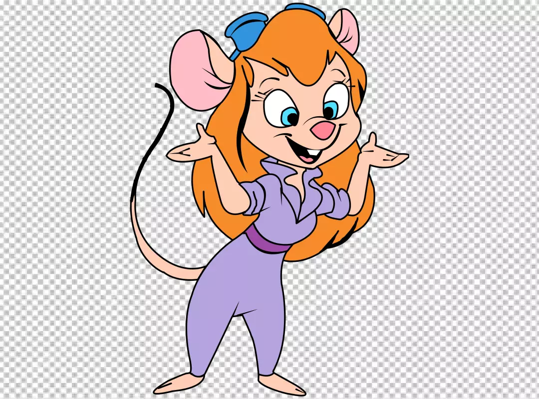 Free Premium PNG cartoon girl character transparent background 