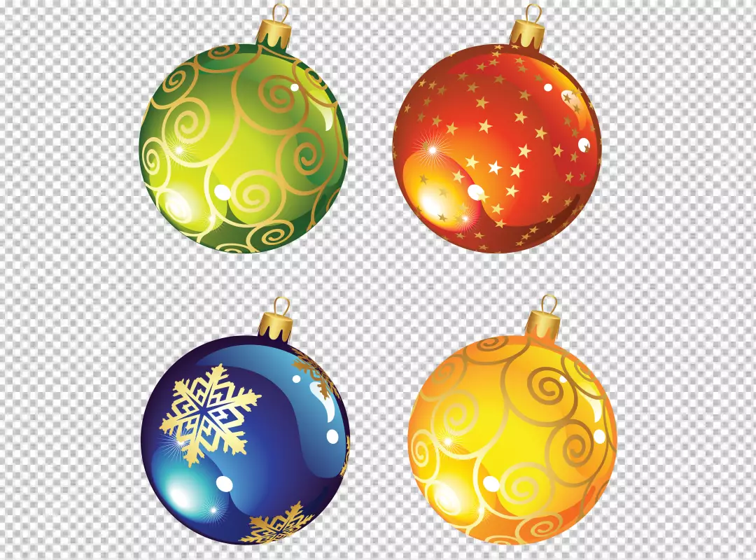 Free Premium PNG Golden christmas tree decoration PNG