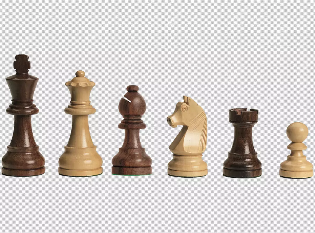 Free Premium PNG View of dramatic chess pieces with mysterious and mystical ambiance transparent background png