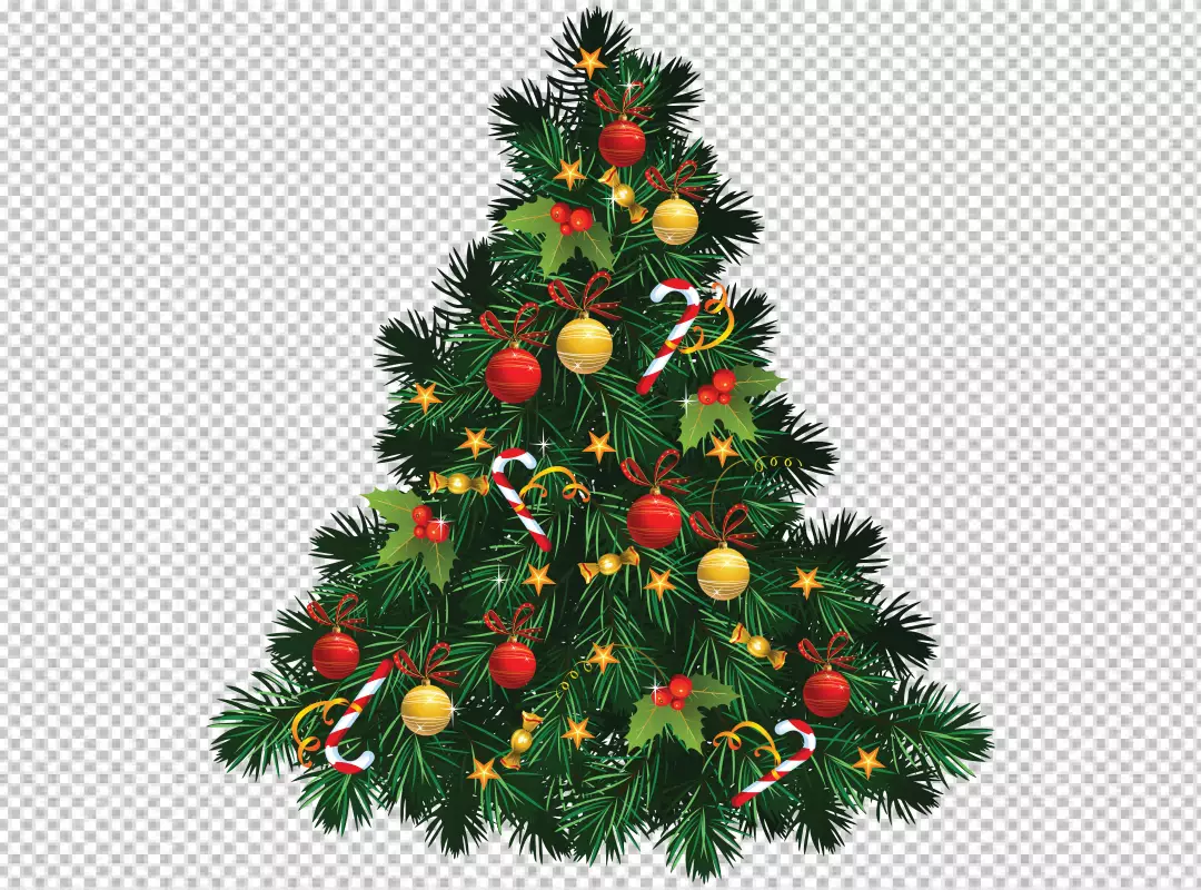 Free Premium PNG Lovely christmas tree collection with realistic design PNG BG