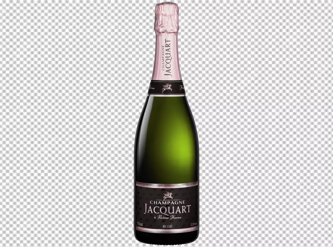 Free Premium PNG Bottle of light green sparkling wine