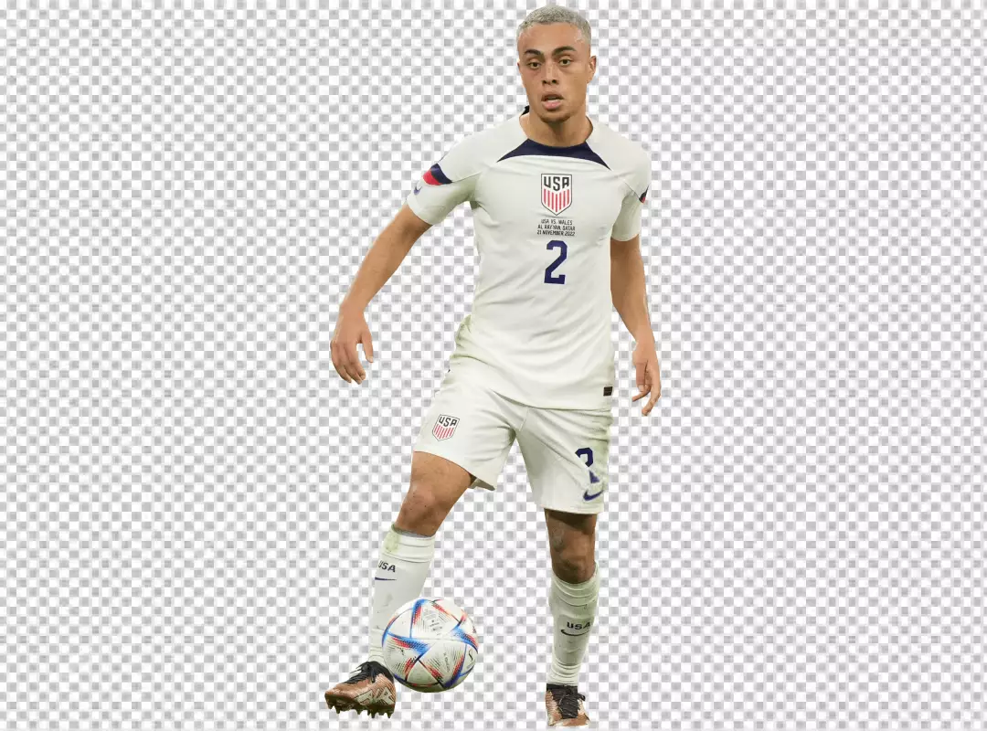 Free Premium PNG Sergiño Dest USA football player