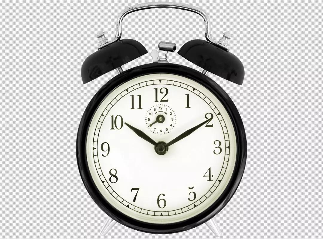 Free Premium PNG Above view wall clock still life PNG BG