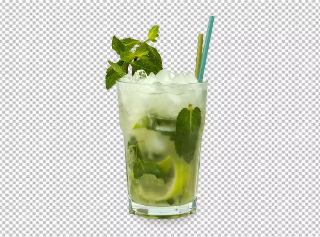 Free Premium PNG Futuristic brightly colored glass with soda cocktail PNG